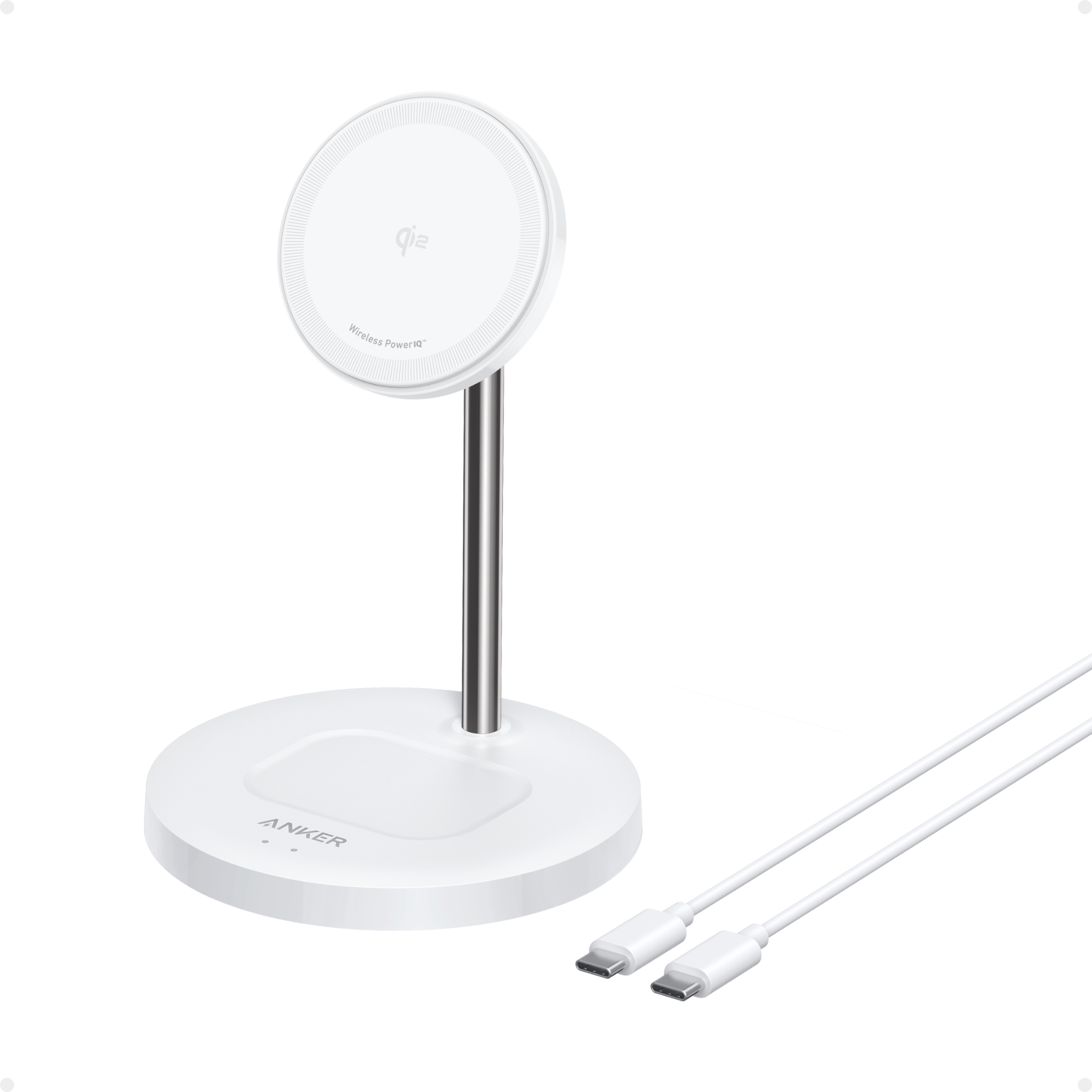 Đế Sạc Đứng Không Dây Từ Tính 2-in-1 Qi2 ANKER MagGo A2544 15W (Xoay Ngang 360° & Dọc 45°, Sạc Không Dây Chuẩn Qi2, Dual LED Charging Indicators) - Ảnh 1