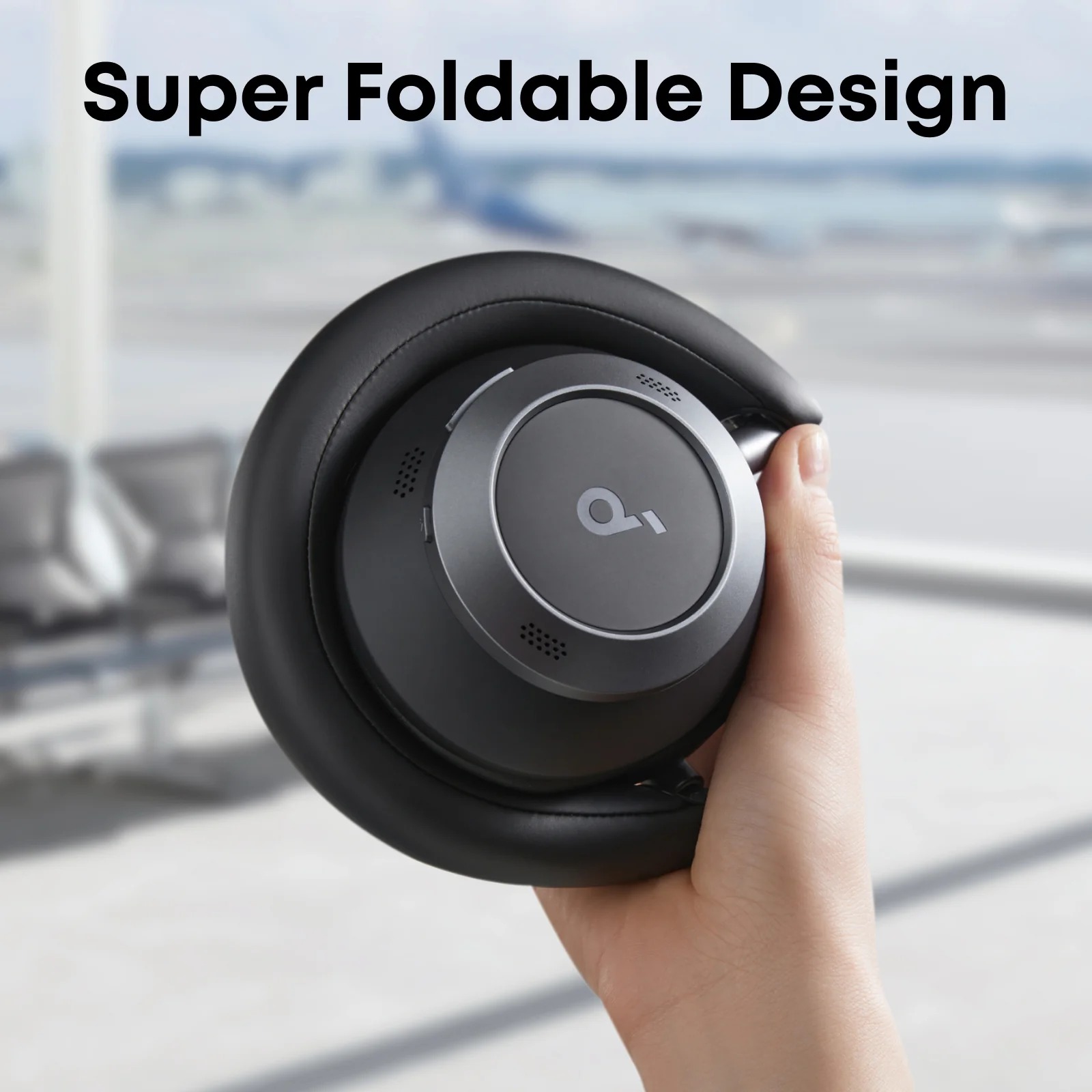 Tai Nghe Chụp Tai Không Dây SOUNDCORE Space One Pro (Bluetooth v5.3, 60H, Hi-Res Audio, Adaptive ANC 3.0, Multipoint Connection, 6 Mics Noise-Canceling, Google Fast Pair, Support App) - Ảnh 3